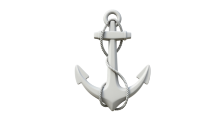Isolated Ship Anchor