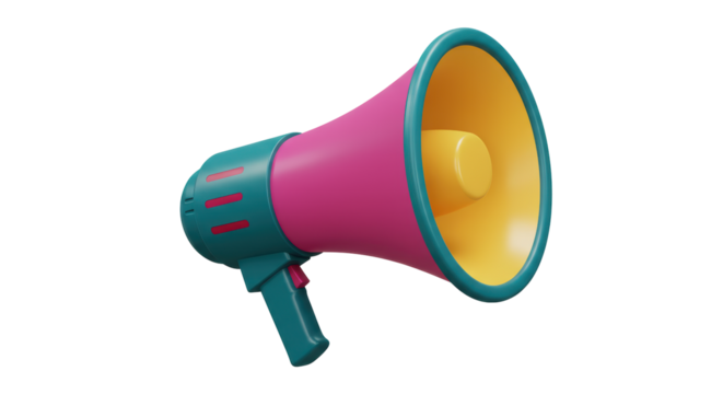 Isolated Megaphone