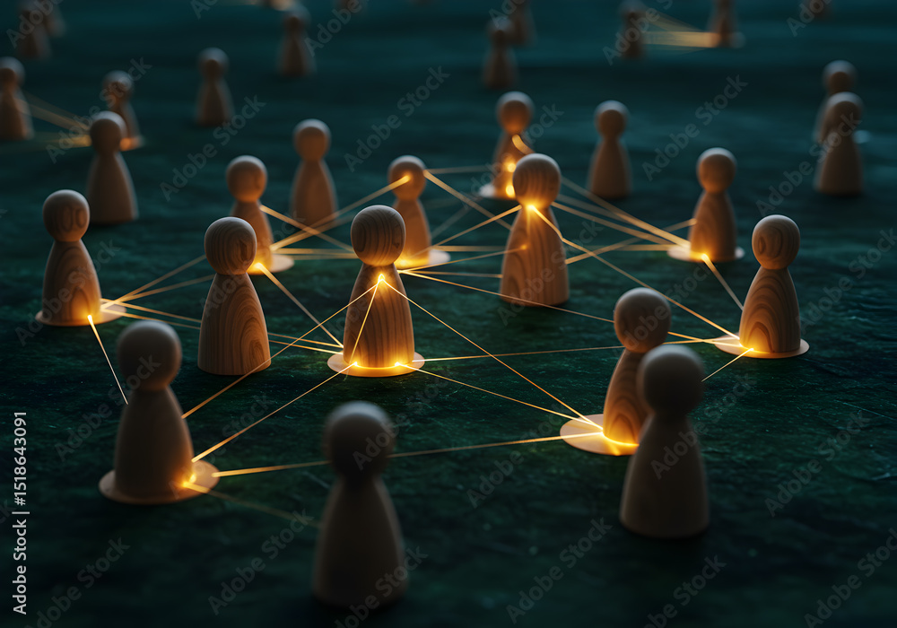 Poster understanding network connections a visual representation of social network and business connections