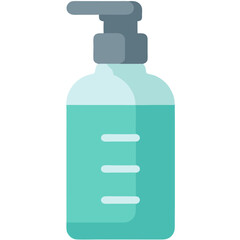 Fototapeta premium Illustration of a Dispenser Bottle Containing Liquid Hand Sanitizer on Black Background