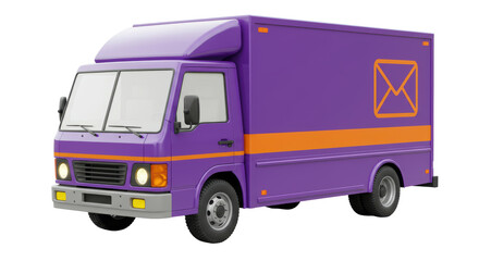 Isolated Delivery Truck