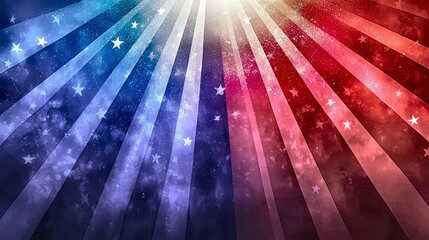 Starburst background: red, white, & blue galaxy design - perfect for , memorial day, or american celebrations