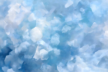 Frozen Brush Stroke Texture in Cool Blue – Ice-Inspired Abstract Background