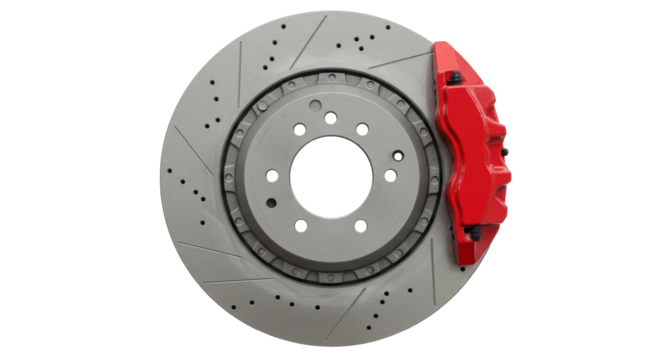 Isolated Car Brake Disc
