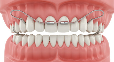 Isolated Teeth with Braces