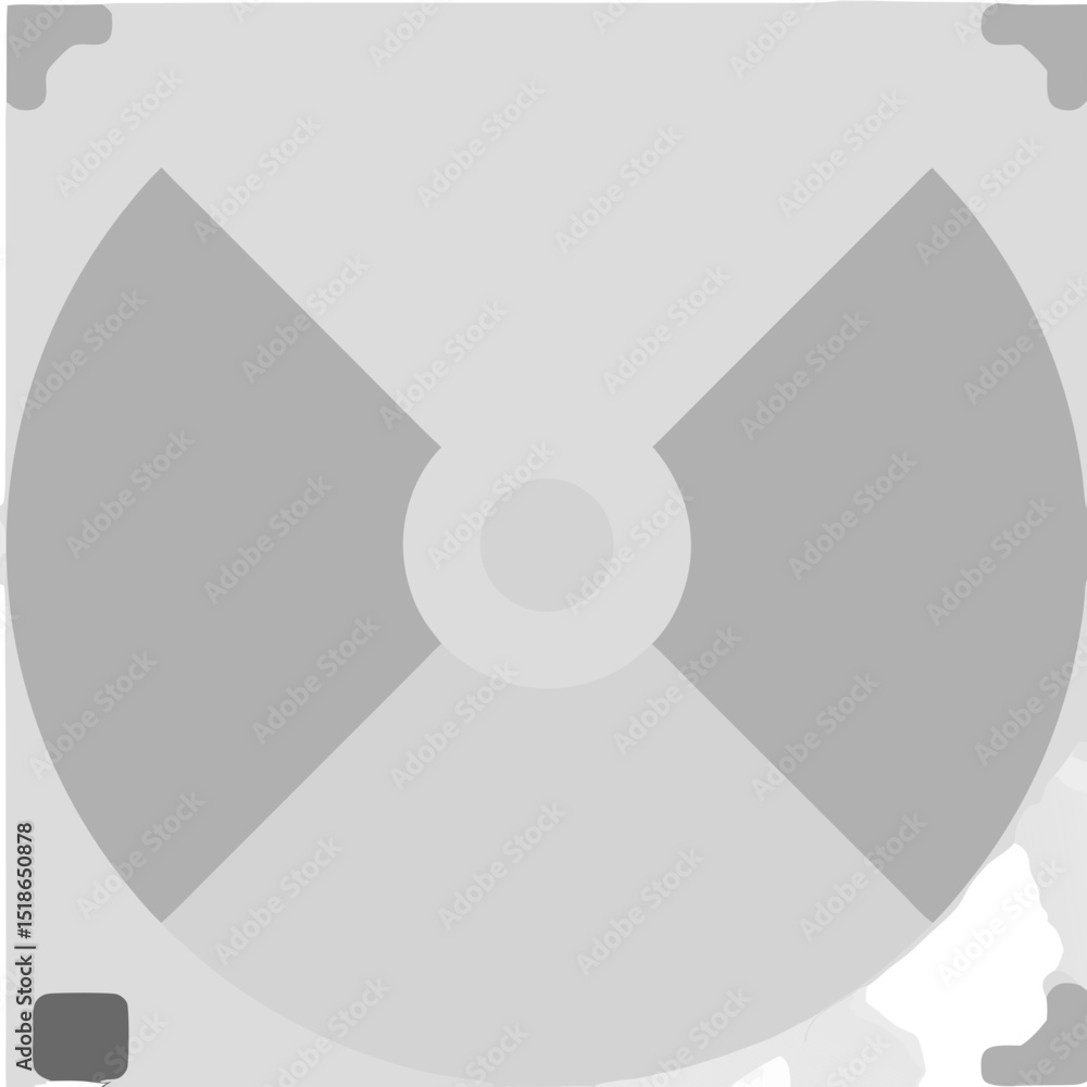 Poster abstract geometric design featuring a circular pattern with radiating shapes and subtle gradients