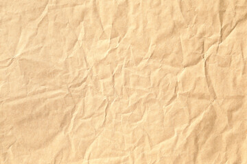 Crumpled brown background paper texture