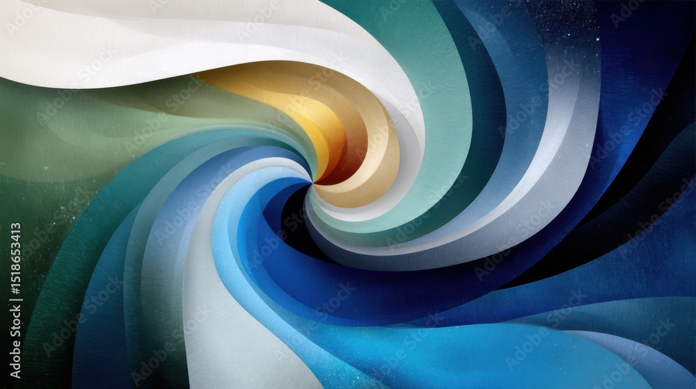 Poster the artwork features a dynamic swirl of colors blending together seamlessly, creating a mesmerizing 
