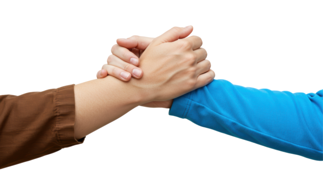 Isolated Arm Wrestling between two people