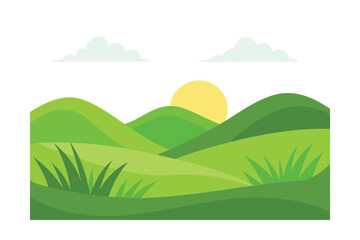 Obraz premium landscape with mountains and trees