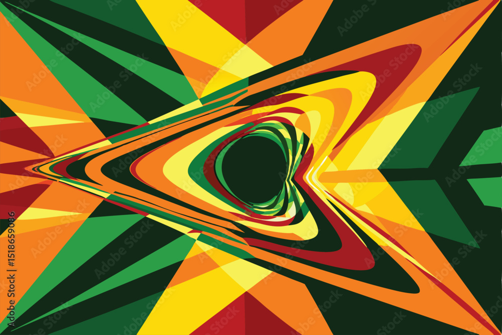 Poster abstract colorful geometric shapes and transparency with modern composition