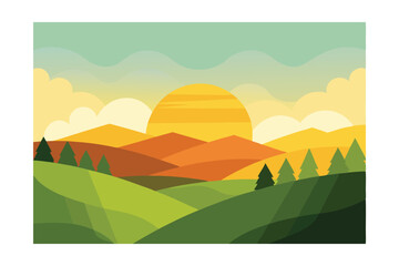 Obraz premium landscape with mountains