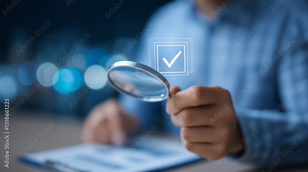 Poster quality control verification in a modern workspace