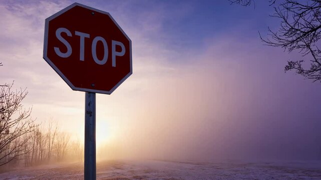 Stop sign on a sunny day