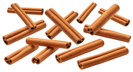 Isolated Cinnamon Sticks