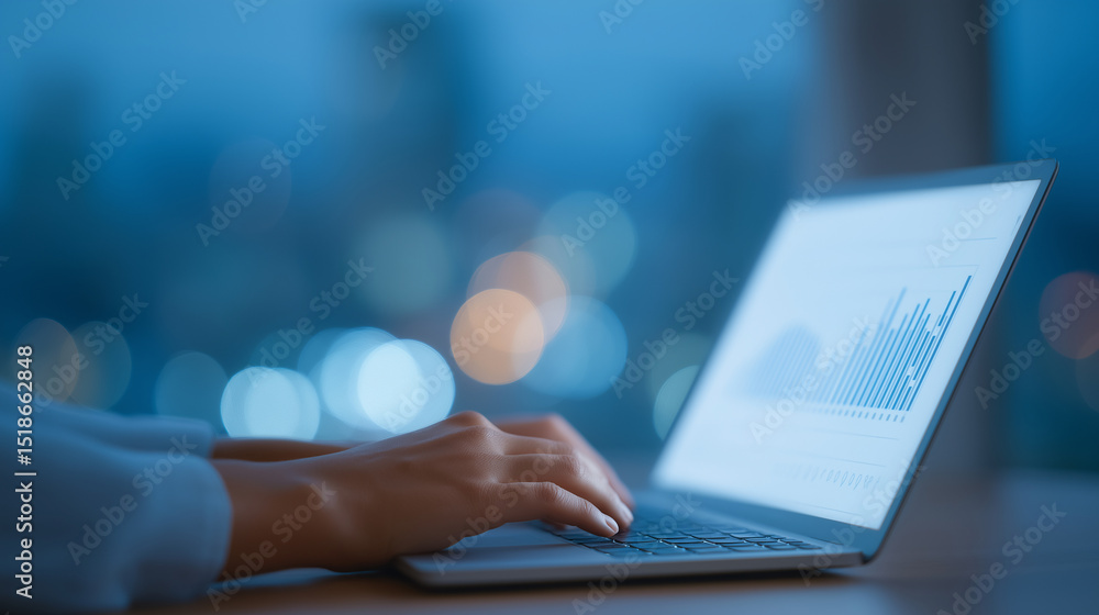 Poster saas and cloud computing in a modern workspace