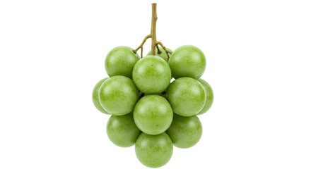 Isolated Green Grapes