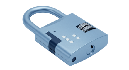 Isolated Combination Padlock