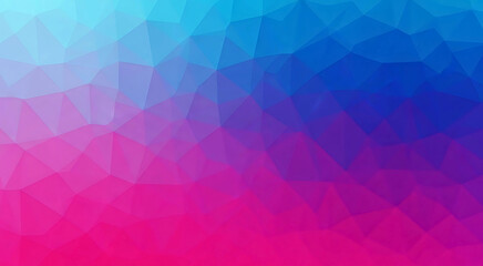 Vibrant Abstract Mosaic Gradient Art: Bold Pink to Blue Polygonal Patterns for Modern Digital Design wallpaper