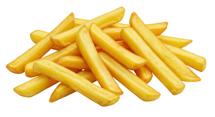 Isolated Pile of French Fries