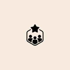 Customer satisfaction icon flat vector design.