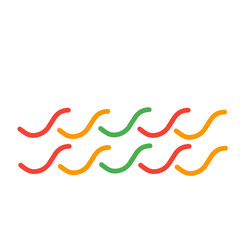 juneteenth wave line decoration