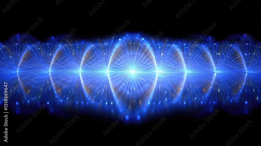 Poster Holographic Visualization of Data Patterns in a Futuristic Digital Environment