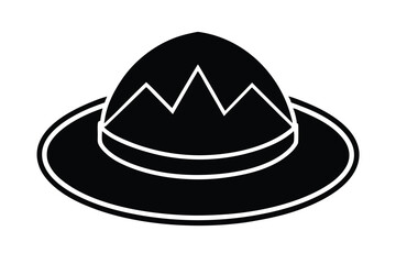adventure hat vector icon