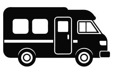 camper van vector icon