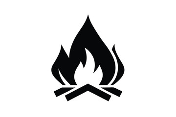 campfire vector icon