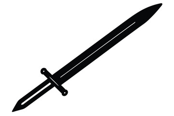 sword vector icon on white