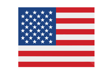 Fototapeta premium United States of America flag. The correct proportions and color. American flag vector illustration.