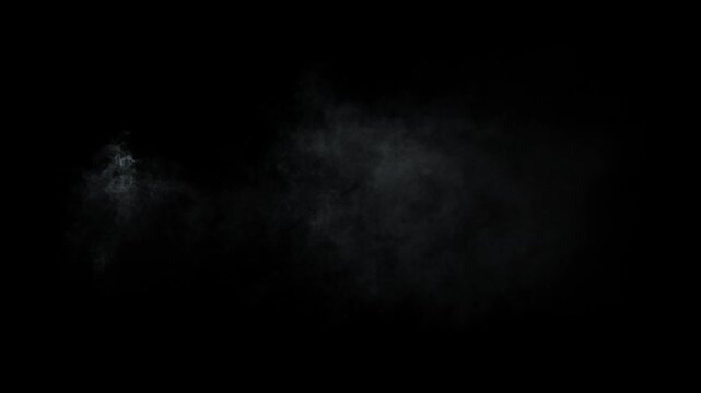 Fire gas pipe leak with flames and smoke, two speeds, HD 24p, with alpha channel for transparent background / no background