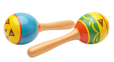 Isolated Colorful Maracas