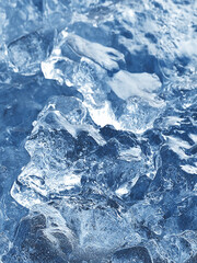 ice on the blue sky