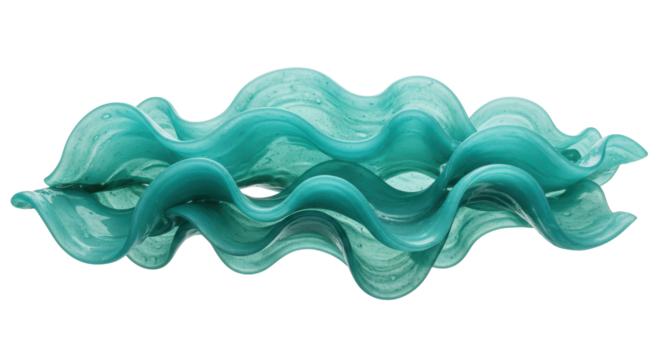 Isolated glass sea object