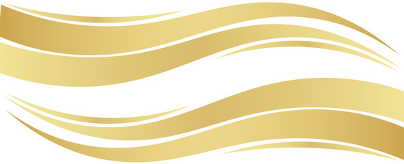 gold wave curve, golden wave corner shape for element, stripes ribbon golden graphic, striped gold. vectors. eps 10