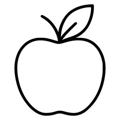 Apple Line Art