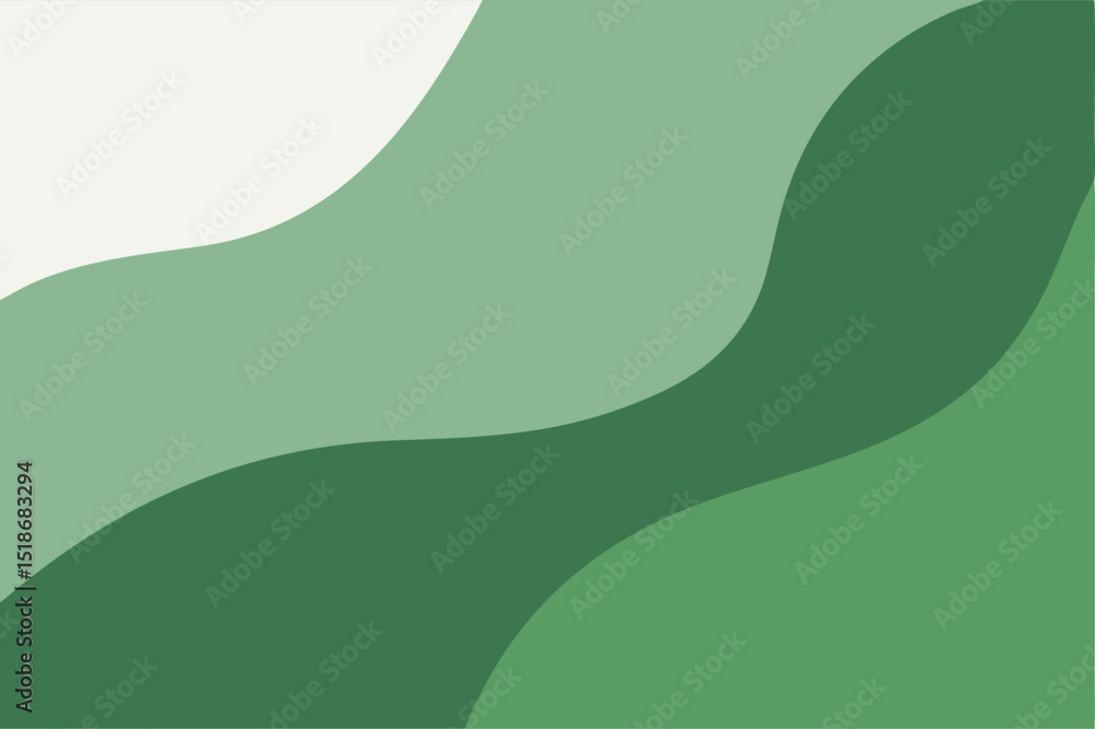 Poster abstract green wavy background with transparency suitable for design projects