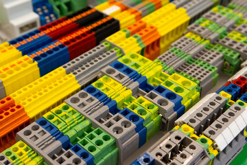 Different type din rail terminal block for electrical connector in store