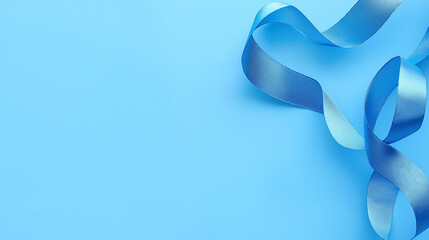 A stylish greeting card with elegant design elements displayed against a solid blue background.
