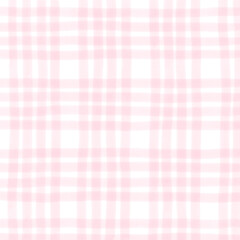 Pink Plaid Gingham Check Hand Drawn Background Pattern Overlay
