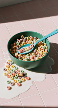 Spilled Cereal: A "Hello" in Sweet Mishap