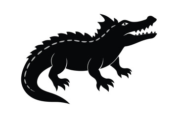Obraz premium crocodile isolated on white background.
