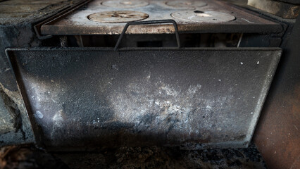 Traditional wood stove used in rural areas