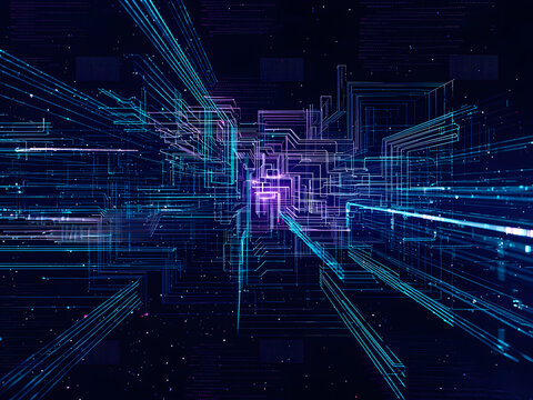 Digital light Abstract technology background, Cyber abstract background