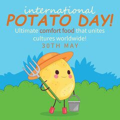 The International Day of Potato on 30 May highlights the crop’s nutritional, economic, and cultural significance, promoting sustainable farming and food security solutions worldwide.