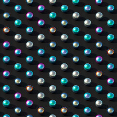 Illustration of 3D pearls or balls or beads on background