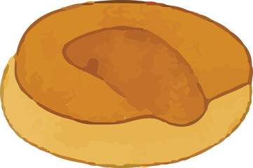 A classic American-style donut with a golden-brown exterior and a rich, glossy glaze. Soft, freshly baked, and irresistibly delicious, perfect for breakfast or a sweet snack