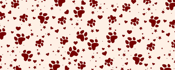 Animal Paw Background – Pattern & Texture Design